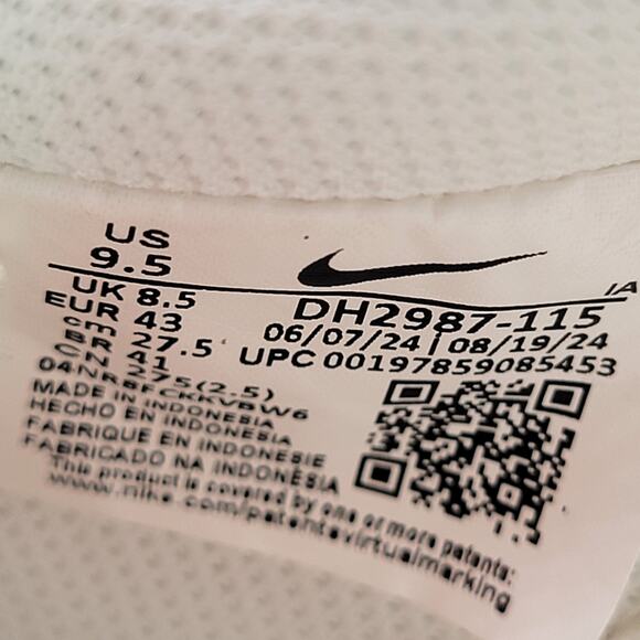 Nike Court Vision Low 'Sail Safety Orange' - Men's 9.5 DH2987-115 - Picture 8 of 10